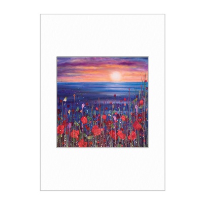 Poppies in the Sunset Mini Print A4